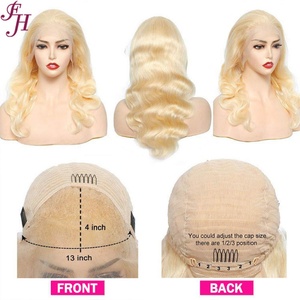 วิกผมลอนคู่แบบหนาวิกผม200หนา13x4สีสวิสเอชดีวิกผมลอน613สีบลอนด์ - Product Image 2