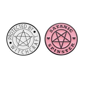 Spille in Smalto 'Protezione da Stregoneria', Creativa Stella a Cinque Punte, Distintivi da Bavero, Gioielli Divertenti, Regalo Decorativo per Amici - Product Image 1