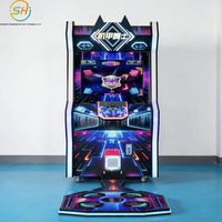 Machine de jeu de danse à pièces pour enfants, équipement de divertissement sportif somatosensoriel, ville de jeux vidéo
