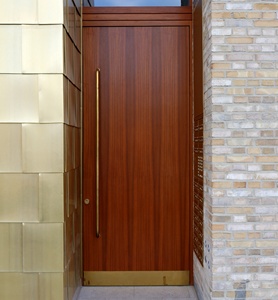 Современная межкомнатная дверь для квартир и отелей, МДФ, ДПК, ПВХ, дизайн для ванной комнаты, производство Филиппины - Product Image 4