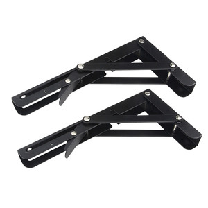 <span class=keywords><strong>Support</strong></span> d'<span class=keywords><strong>étagère</strong></span> pliable robuste en acier inoxydable, <span class=keywords><strong>support</strong></span> mural triangulaire pour <span class=keywords><strong>étagère</strong></span>s DIY - Product Image 2