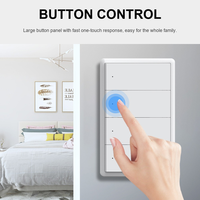 Interrupteur intelligent WiFi Matter US 1/2/3/4 voies, application Tuya Smart Life, contrôle à distance et vocal, compatible avec Apple HomeKit, Alexa, Google Home