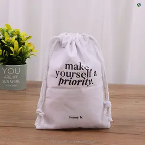 Borsa di cotone rettangolare borse di spedizione Souvenir in poliestere con patta rosso bianco per bambini moneta banca polvere di tela nero scarpe borsa spazzola