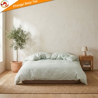Ensemble de literie imprimé 100 % coton écologique de qualité européenne, 4 pièces, housse de couette et draps, vente en gros, usine OEM