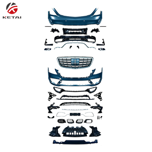 Kit de Carrocería Aerodinámico Estilo S63 AMG, Juego Completo de Parachoques Delantero y Trasero para <span class=keywords><strong>Mercedes</strong></span> Benz Clase S W222 2018-2020 - Product Image 2
