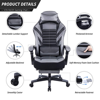 Chaise de jeu pour ordinateur de conception moderne, salle de jeu moderne, chaise de course confortable en cuir