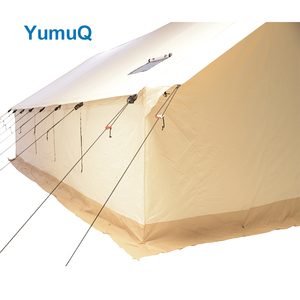 Yumuq 4.8m X 7.3m Outdoor Glamping Waterproof Heavy Duty Steel Frame Oxford Cotton Canvas Wall <strong>Tent</strong> With Stove Jack - Product Image 3