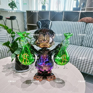 Estatua <span class=keywords><strong>de</strong></span> Pato Donald <span class=keywords><strong>de</strong></span> Alto Brillo, Colores Personalizados, Escultura <span class=keywords><strong>Pop</strong></span> Art <span class=keywords><strong>de</strong></span> Pato Scrooge McDuck, Adorno <span class=keywords><strong>de</strong></span> Personaje <span class=keywords><strong>de</strong></span> Dibujos Animados Pato Dagobert - Product Image 4