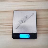 10cm/8g Schwimmender Minnow-Köder mit Langer Zunge, Unbeschichtet, Unlackierter Kunstköder-Körper