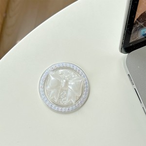 Support de téléphone magnétique en PVC avec nœud papillon et support de téléphone portable transparent pliable pour usage au bureau - Product Image 3