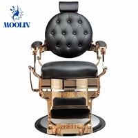 Silla de Masaje Plegable Portátil de Estilo Contemporáneo MOOLIN, Silla Hidráulica Reclinable para Salón de Belleza, Barbería, Sala de Estar y Hotel