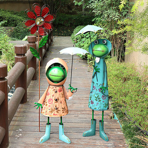 Décoration de jardin créative en fer forgé en forme de <span class=keywords><strong>moulin</strong></span> à <span class=keywords><strong>vent</strong></span> avec légumes rotatifs pour l'aménagement paysager des B&B et les murs extérieurs - Product Image 2