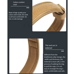 <span class=keywords><strong>Camouflage</strong></span> épais 1.5 pouces de large collier de chien en Nylon robuste collier tactique à boucle en métal à dégagement rapide pour chiens avec poignée - Product Image 6