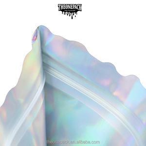 Buste <span class=keywords><strong>Mylar</strong></span> Premium da 3,5g in Stock, Antiodore, Richiudibili, Olografiche, con Taglio Esotico, Confezione Ziplock Personalizzata con Scatola - Product Image 3