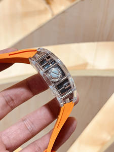 Reloj Mecánico con Correa Naranja y Caja Transparente, el Más Vendido del 2025, Resalta tu Estética Única, Reloj Mecánico de Lujo - Product Image 5