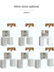 Современный простой дизайн, светодиодная подсветка для спальни, косметическое зеркало, наборы стульев, туалетный столик - Product Image 5