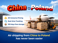 Fret aérien Chine-Belgique : Express commercial rapide |   Livraison porte-à-porte en 10-15 jours DDP via DHL/UPS/DPD avec assurance