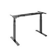 Cadre de bureau électrique réglable en hauteur à double moteur, 3 niveaux, sans plateau, pour bureau à domicile