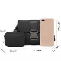 Crossbodytas Mobiele telefoontas voor heren Lichtgewicht kleine schoudertas in Japanse stijl Nieuwe casual trendy rugzak met enkele schouder