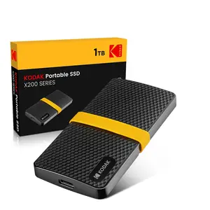 KODAK X200 1TB SSD sürücüler harici sabit disk USB3.1 Mini taşınabilir SSD 256B 512GB 1TB dizüstü bilgisayarlar için Smartphone PS4 PC MAC TV