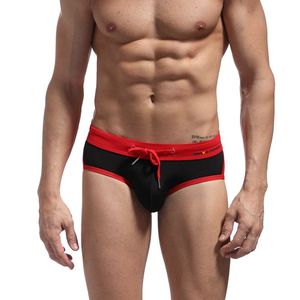 All'ingrosso personalizzato persona coraggiosa di alta qualità abbigliamento da nuoto uomo Patchwork con coulisse in Nylon e Spandex slip da nuoto da uomo - Product Image 2