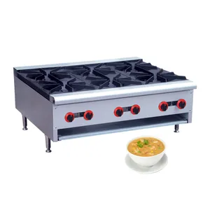 Pembakar kompor gas industri dapur, peralatan masak ideal untuk kompor katering, pembakar gas untuk restoran 6 inci