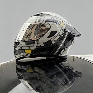 Casque Modulaire Certifié Double Visière Relevable <span class=keywords><strong>Moto</strong></span> Intégral Grande Taille Toutes Saisons Prêt à l'emploi avec Emplacement pour Écouteurs - Offre Spéciale - Product Image 1