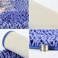 Tapis de bain en chenille super doux antidérapant en microfibre, absorbant l'eau, séchage rapide, lavable, pour la maison moderne