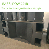 Subwoofer passif double 21 pouces à très basse fréquence avec SPL extrême pour les stades et les grands festivals de musique en plein air, les tournées de concerts