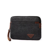 Langsung dari pabrik kustom pria multi-fungsi dompet panjang tas tangan dengan kompartemen koin & saku ponsel