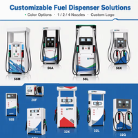 Pompe à carburant universelle haute précision 2/4 buses de bonne qualité pour l'Afrique, certifiée CE, avec prix d'usine pour stations-service