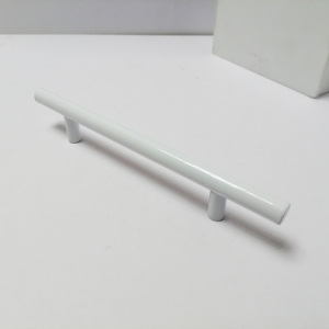 Pure White High-end Stainless Steel or Iron Cabinet Handles for Kitchen &amp; Hotel Use Modern Design Customizable - Product Image 1