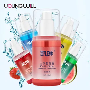 100ml Strawberry Flavor Lubricant Anal Vaginal Oral Sex Lubricating Oil Body fruits Lubricante Sex Products for women couple