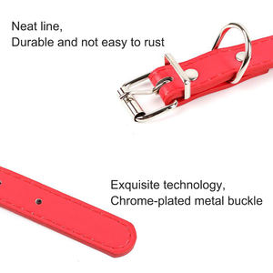 Hoge Kwaliteit Luxe Groothandel Pu Leer Webbing Waterdichte Huisdier Kraag Koude Slip Hond Kraag - Product Image 5