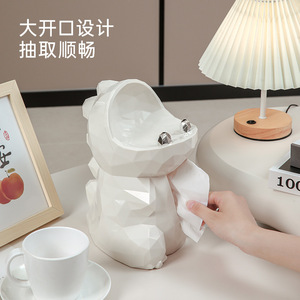 Tissue Box Dinosaur Shape Multi-Purpose Home Living Room Decorative Storage Organizer - Product Image 2