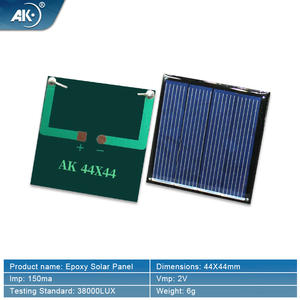 แผงเซลล์แสงอาทิตย์อีพ็อกซี่โพลีมินิ45*45 0.5V1.5V2V แบบทำมือรุ่น300 + มีในสต็อกสำหรับชาร์จแบตเตอรี่ - Product Image 5