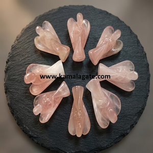 Fleur d'Améthyste Sculptée en Forme de Goutte d'Eau, Anges, 7 Chakras, Pierre Semi-Précieuse de Guérison, Faite à la Main, 2 Pouces, Artisanat, Objet de Collection - Product Image 3