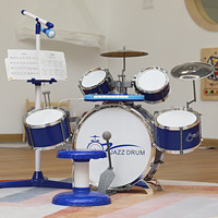 Musical Instruments Plastic Beginner Drums & Percussion 53x53x25cm for Boys and Girls-Jazz Style Gift