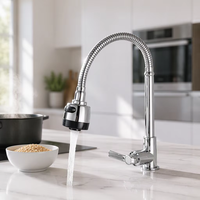 Robinet de cuisine intelligent oscillant pour évier, fonction eau froide, filtration 3 étapes, débit de 100 GPD, en ABS