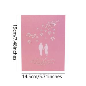 Custom 3D <strong>Valentine</strong> Day Greeting <strong>Card</strong> Pop-Up <strong>Card</strong> Elegant Love You Mom Paper Gift <strong>Cards</strong> - Product Image 4