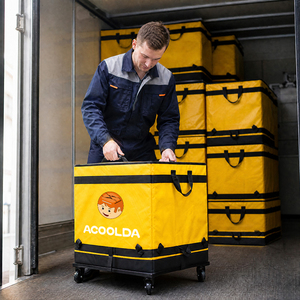 Sac de <span class=keywords><strong>livraison</strong></span> pliable pour le dernier kilomètre avec roues détachables, sac de tri de colis à roulettes grande capacité pour la logistique <span class=keywords><strong>express</strong></span> - Product Image 1