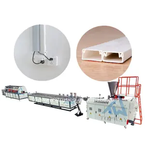 Plastic Square Cable Trunking Extrusion Line PVC Electric Wire Sheath Making Machine