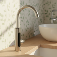 Robinet d'eau chaude électrique instantané à grand écran, en acier inoxydable, à température constante, pour cuisine domestique, à conversion de fréquence