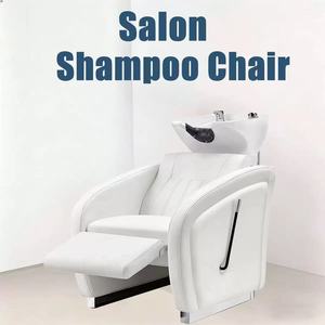 Sillón de Lavacabezas Ajustable y Cómodo con Lavabo de Cerámica para Peluquería y Salón de Belleza, Venta al por Mayor - Product Image 1