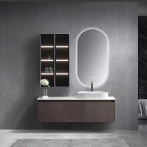 Meuble-lavabo de salle de bain moderne, norme australienne, grain de bois, unités de meuble-lavabo prêtes à l'emploi, salle de bain - Product Image 6