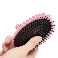 Nouvelle Arrivée Brosse à Cheveux Bouclés à Coussin d'Air avec Picots Massants Démêlante en Poils de Sanglier pour un Volume et une Souplesse Accrus