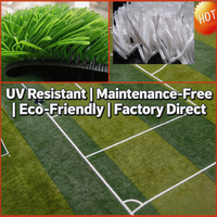 Tapis de gazon artificiel pour football de 30 mm sans remplissage, tapis de pelouse artificielle, gazon artificiel pour sols sportifs, décoration de terrain de football