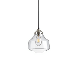 Luminaire suspendu en verre en forme de cloche, ampoule à incandescence E27, éclairage intérieur pour salon, petite taille, abat-jour transparent - Product Image 1