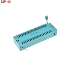 GREEN wide body DIP40 ZIF ZIP IC SOCKET 40P DIP CHIP TEST Adaptor 40 PIN dip-40 40PIN 2.54MM PITCH CONNECTOR FOR PCB