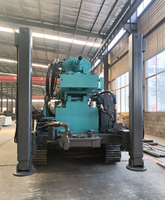Machine de forage de puits d'eau hydraulique pneumatique montée sur chenilles KY 400m pour le forage de puits profonds
